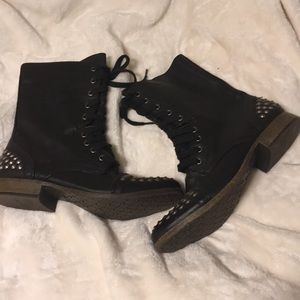 Size 10 women’s studded combat boots